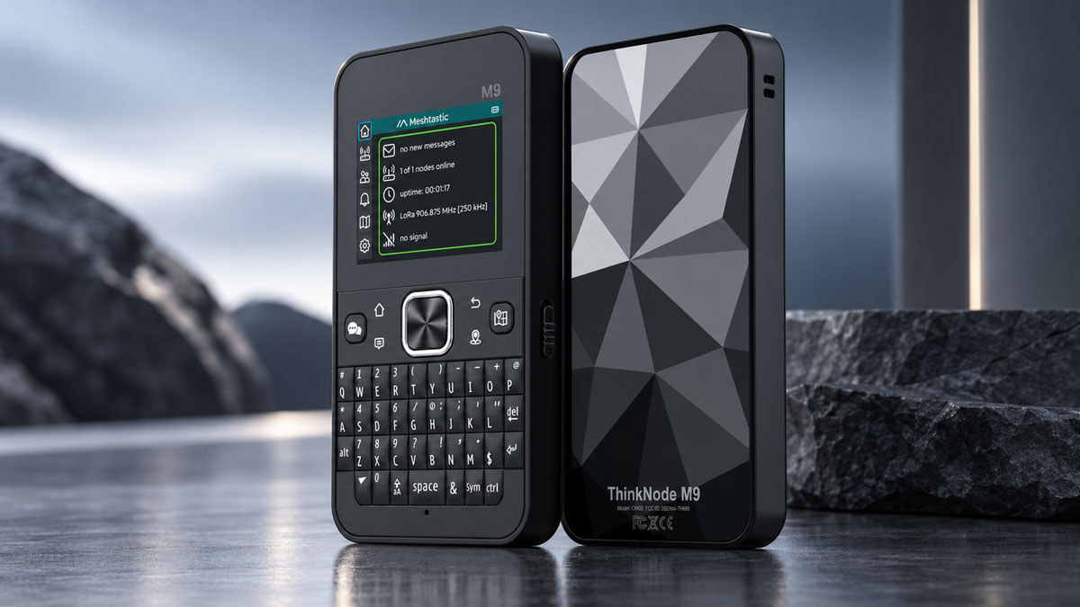 Elecrow Launches ThinkNode M9 LoRa Handheld With ESP32-S3, LR1110 and Full QWERTY Keyboard