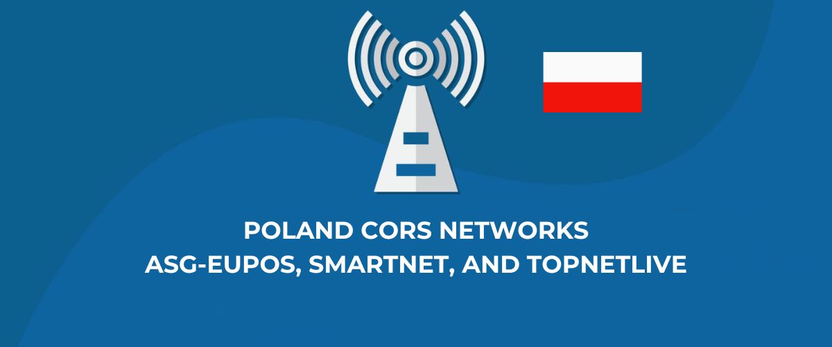 Redes CORS de Polonia — ASG-EUPOS, SmartNet y TopNETlive